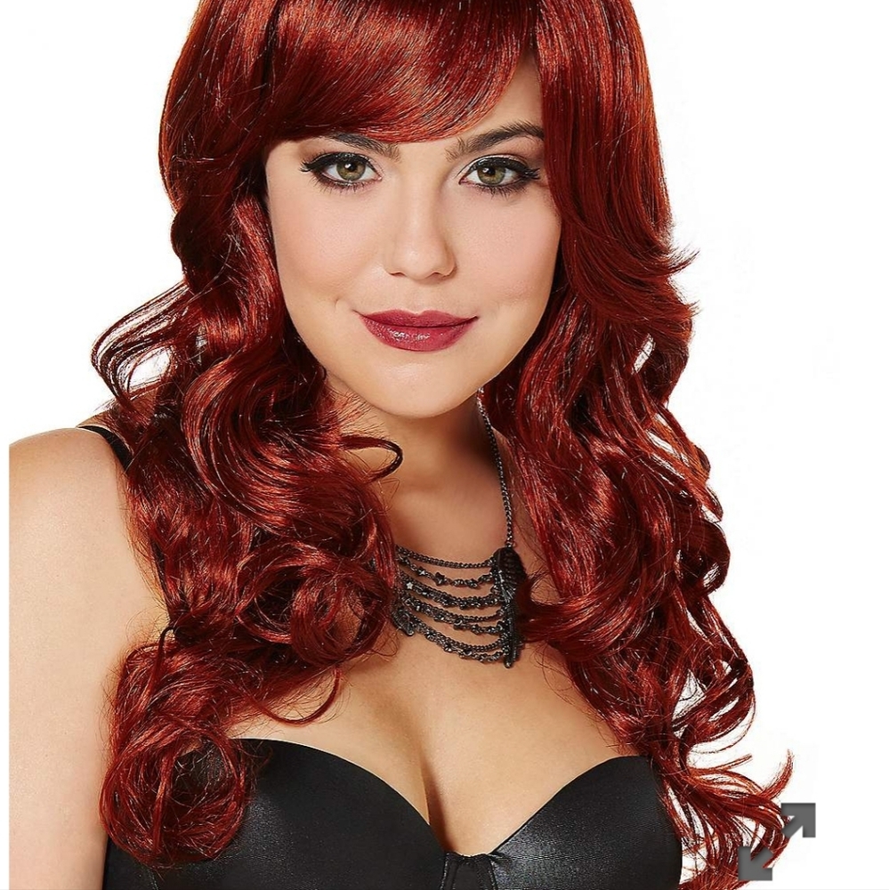 Auburn bombshell wig Spirit Halloween